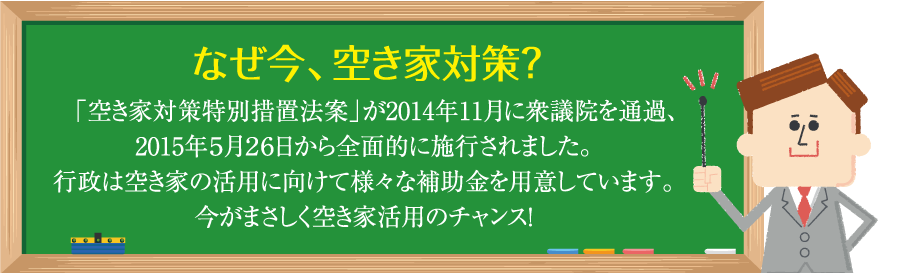 なぜ今、空き家対策？