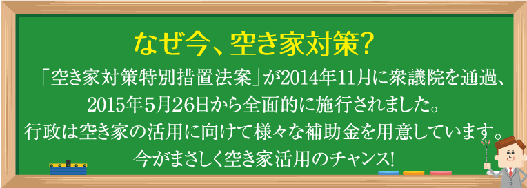 なぜ今、空き家対策？